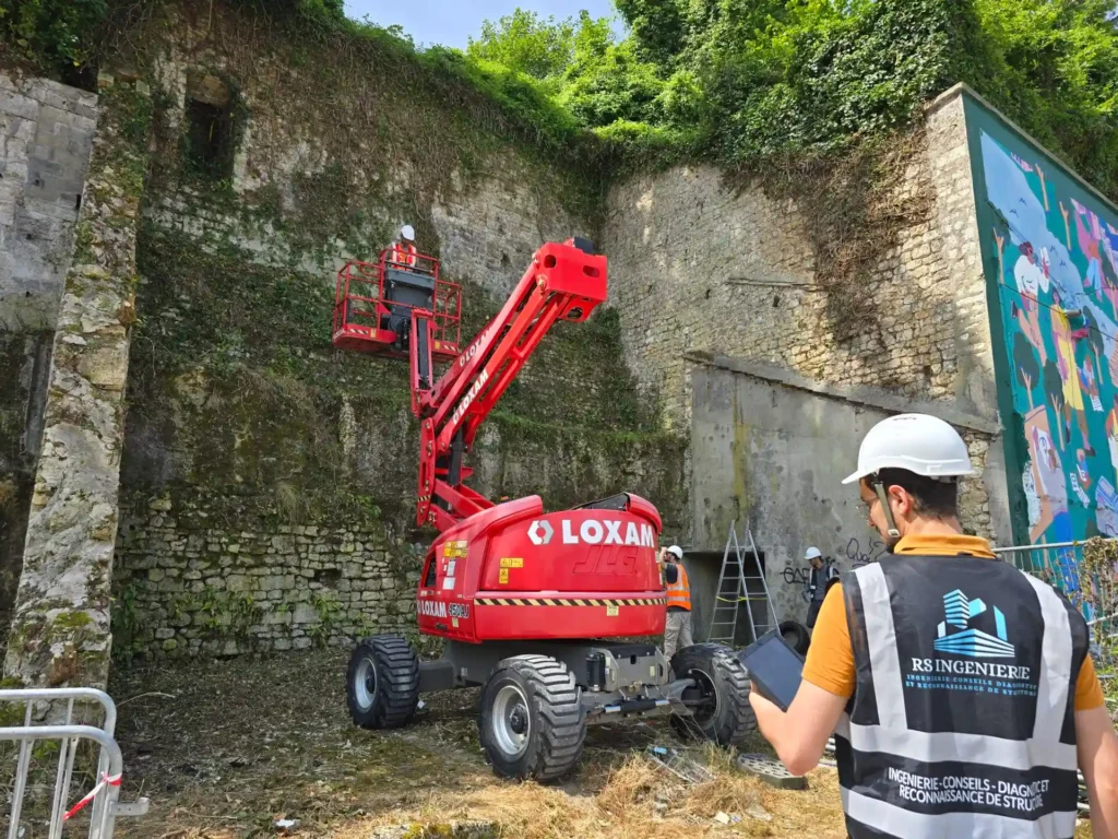 Mission de reconnaissance de structure RS Ingénierie sur ouvrage