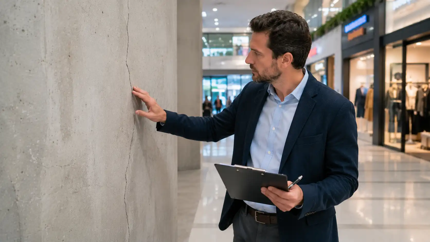 Quand un gestionnaire de centre commercial doit-il s&rsquo;inquiéter de fissures ?