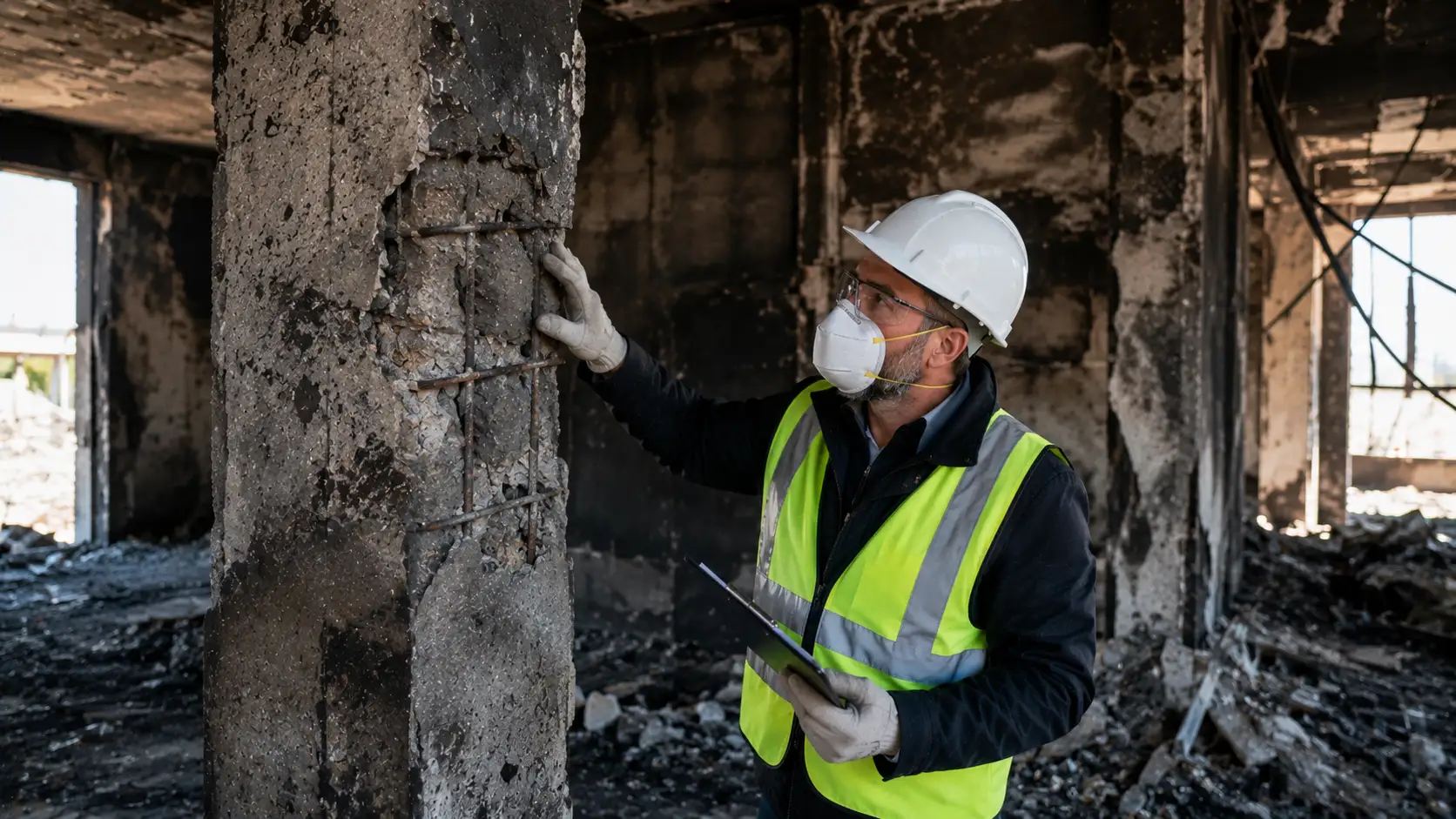 Diagnostic après incendie : comment déterminer si une structure béton est encore exploitable ?